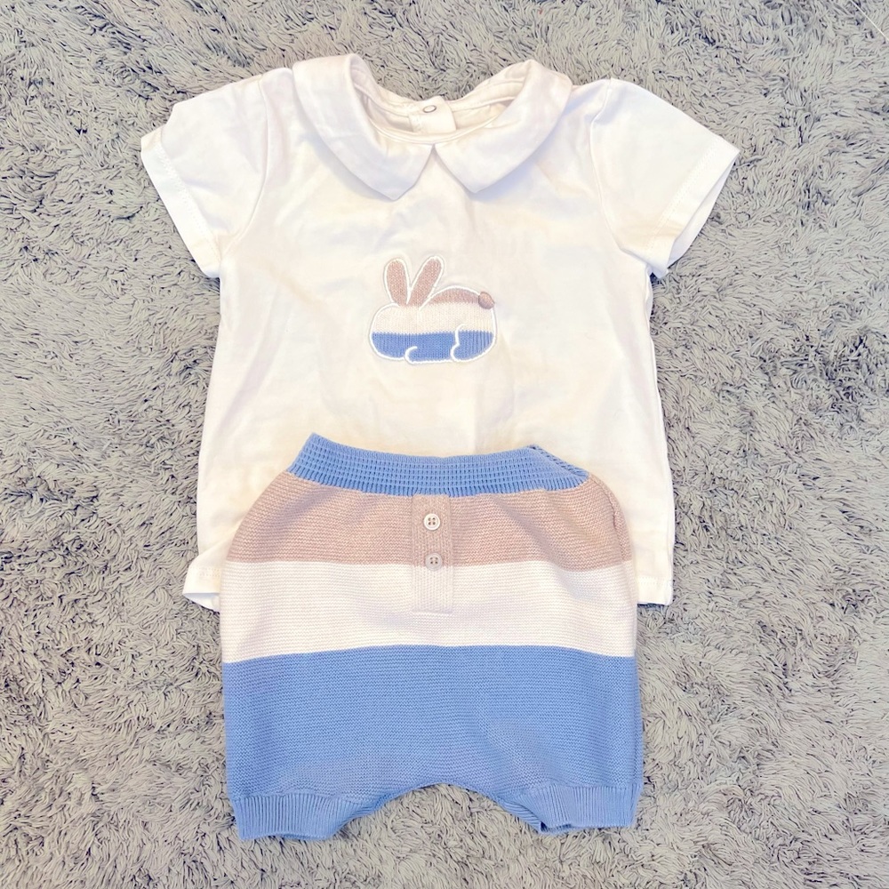 Mayoral
Baby Boy Blue, Beige and White Set